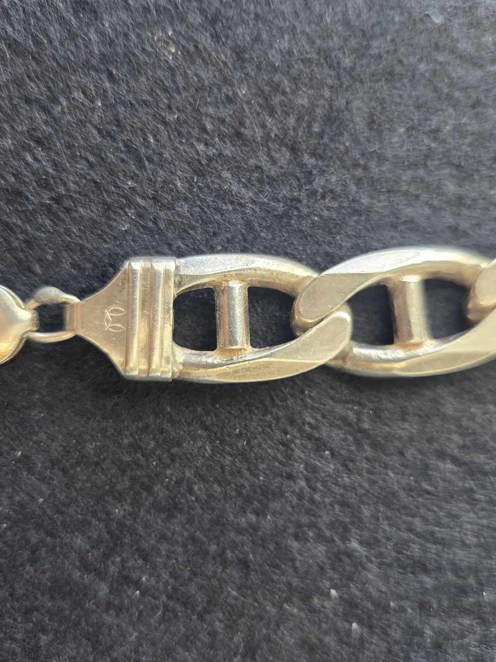 53 Gm. Sterling Silver Men’s Chain Bracelet - 9 1/2 Length.